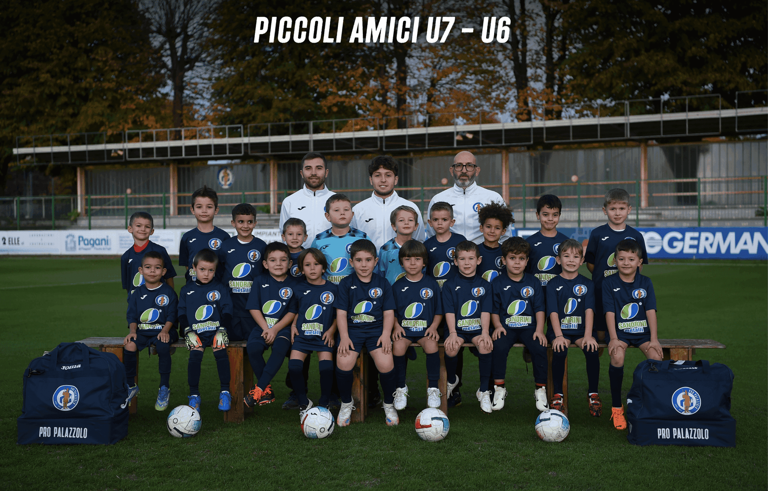 Foto di squadra Piccoli Amici U7-U6 del Pro Palazzolo, stagione 2025/2026