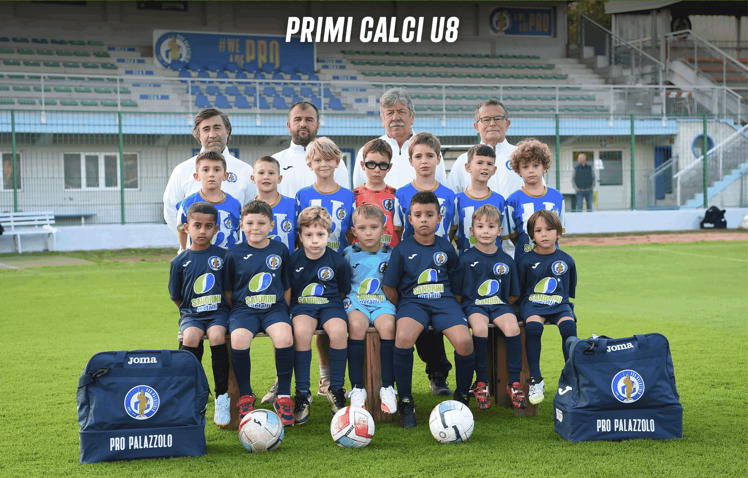 Foto di squadra Primi Calci U8 del Pro Palazzolo, stagione 2025/2026
