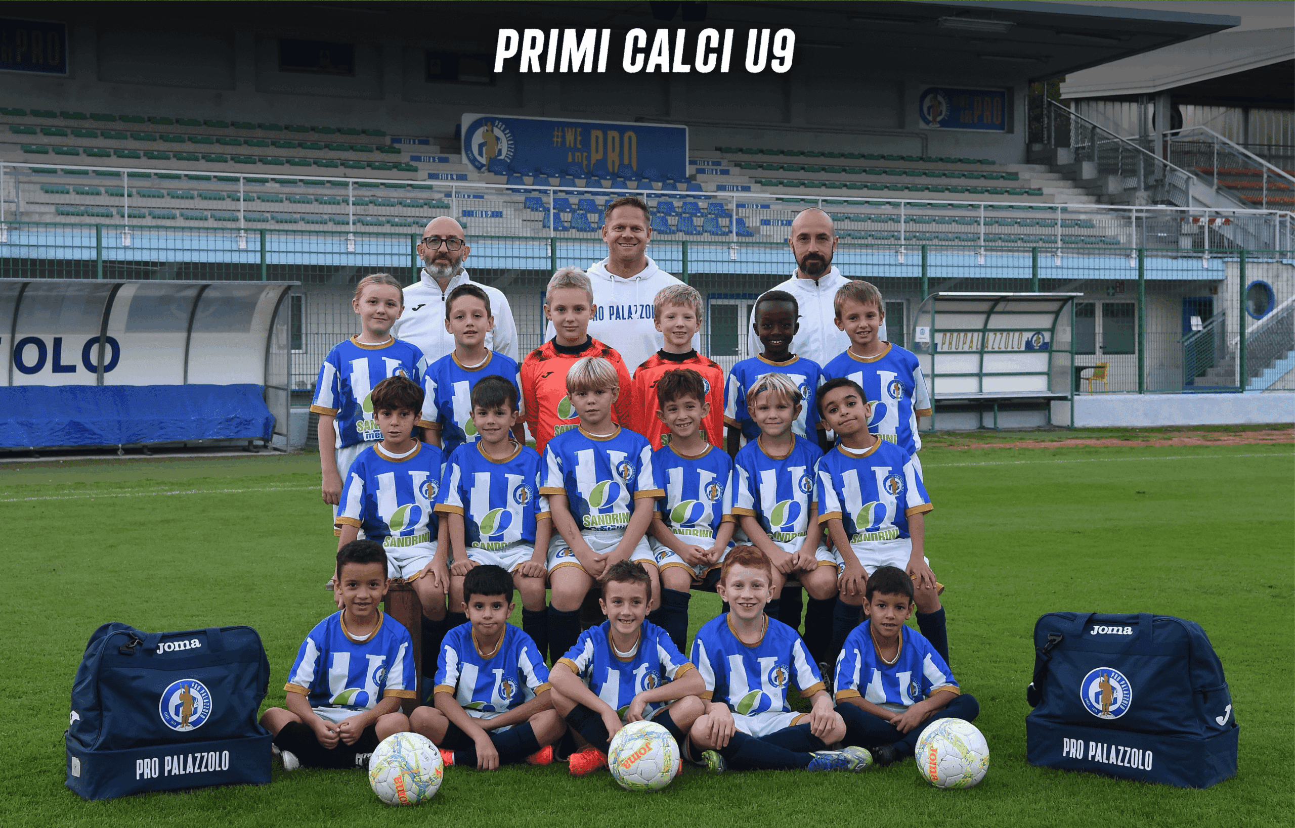 Foto di squadra Primi Calci U9 del Pro Palazzolo, stagione 2025/2026